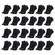Kit 24 Pares de Meias Puma Sapatilha Esportiva Feminina PRETO