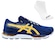 KIT TÊNIS ASICS GEL-HYPERSONIC 5 + MEIA - MASCULINO AZUL/AMARELO