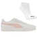 Kit Tênis Puma Carina L Bdp + Meia - Feminino BRANCO/ROSA