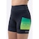 Bermuda de Compressão Hupi Feminina Run Curta Colors - Feminina PRETO/VERDE