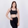 Top adidas Performance 3S Suporte Leve - Feminino PRETO