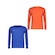 Kit 2 Camisas Penalty Matis Manga Longa - Infantil AZUL/LARANJA