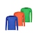 Kit 3 Camisas Penalty Matis Manga Longa - Infantil AZUL/LARANJA