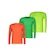 Kit 3 Camisas Penalty Matis Manga Longa - Infantil LARANJA/VERDE CLA