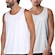 Camiseta Regata Mizuno Energy M - 2 Unidades - Masculina Branco/Cinza Claro