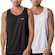 Camiseta Regata Mizuno Energy M - 2 Unidades - Masculina PRETO/CINZA