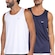 Camiseta Regata Mizuno Energy M - 2 Unidades - Masculina BRANCO/AZUL ESC