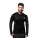 Camisa Manga Longa Esportiva Muvin Futebol com Proteção Solar UV50+ - Masculina PRETO