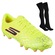Kit Chuteira de Campo Skechers SKX 1.5 Academy + Meião - Adulto AMARELO