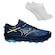 Kit Tênis Mizuno Trail Mujin 10 - Masculino + Meia AZUL ESCURO