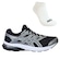 Kit Tênis Asics Gel-Shogun St e Meia PRETO/CINZA