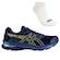 Kit Tênis Asics Gel-Shogun St e Meia AZUL ESC/AMARELO