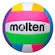 Bola de Vôlei Molten Ms500 Neon BRANCO/ROSA