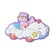 Jibbitz Crocs Carro Ursinhos Carinhosos BRANCO