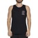 Camiseta Regata Quiksilver Vertical Logos Sm25 - Masculina PRETO