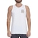 Camiseta Regata Quiksilver Vertical Logos Sm25 - Masculina Snow White BRANCO
