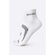 Meia de Corrida Hupi Pro Prime - 34 A 38 - Adulto BRANCO/CINZA