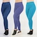 Kit Calça Legging Area - Feminina - 3 unidades AZUL