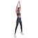 Calça Legging Live Sense - Feminina AZUL ESC/CINZA