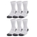 Meia Cano Alto Under Armour Performance Tech - 6 Pares - Masculina BRANCO
