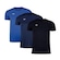 Kit Camiseta Penalty X - 3 Unidades - Infantil PRETO/AZUL ESC