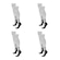 Kit Meião Futebol Penalty Matis - 4 Pares - Infantil BRANCO