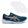 TÊNIS ASICS GEL-NAGOYA 7 + 3 PARES DE MEIAS MASCULINO AZUL ESC/LARANJA