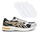KIT TÊNIS ASICS GEL-NAGOYA ST + 3 PARES DE MEIAS MASCULINO PRETO/PRATA