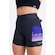 Bermuda de Compressao Hupi Run Curta Pena - Feminina PRETO/ROXO