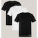 Camiseta Wss Algodão Prime Basic - 3 Unidades - Masculina PRETO/BRANCO