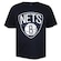 Camiseta New Era Plus Size Regular Nba Brooklyn Nets Core - Masculina PRETO