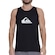 Camiseta Regata Quiksilver Comp Logo - Masculina PRETO