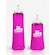 Kit Garrafas Dobráveis Soft Flash Hupi 350ml + 500ml ROSA