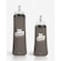 Kit Garrafas Dobráveis Soft Flash Hupi 350ml + 500ml CINZA