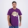Camiseta NBA Wood Court Lakers Masculina ROXO