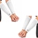 Kit Manguitos Vôlei Curto Proteção Power Poker com 2 Pares BRANCO