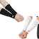 Kit Manguitos Vôlei Curto Proteção Power Poker com 2 Pares PRETO/BRANCO
