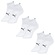 Kit 3 Pares de Meias Puma Esportiva Performance - Adulto BRANCO
