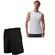 Camiseta Regata + Bermuda Olympikus Essential - Masculina PRETO/BRANCO