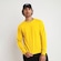 Camiseta Manga Longa Champion Brasil C Life Ml Blank - Masculina AMARELO