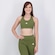 Top Fitness adidas Treino Básico Suporte Médio Feminino Verde VERDE