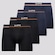 Cueca Boxer Lupo Blue Nights - 4 Unidades PRETO