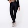 Calça Legging Orbis Fitness Cintura Alta Poliamida Brilho Laminado - Feminina PRETO