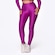Calça Legging Orbis Fitness Cintura Alta Poliamida Brilho Laminado - Feminina PRETO/ROSA