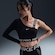 Camiseta Nike Pro Cropped Shine - Feminina PRETO