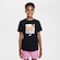 Camiseta Nike Sportswear Adapt - Infantil PRETO/LARANJA