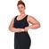 Top Alto Giro Elastico Plus Feminino PRETO