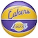 Mini Bola de Basquete Wilson Nba Team Retro La Lakers #3 AMARELO/ROXO