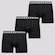 Kit 3 Cuecas Boxer Kappa Levinne Adulto PRETO
