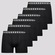 Kit 6 Cuecas Boxer Kappa Levinne Adulto PRETO